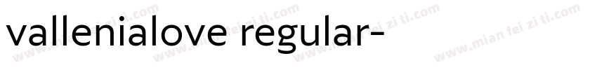 vallenialove regular字体转换